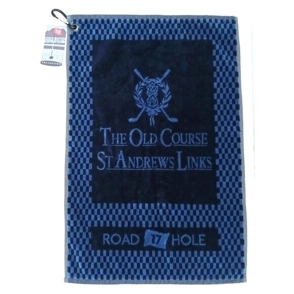 NWT Golf Towel St Andrews Links Old Course Scotland 17 Road Hole Hatton Textiles - Picture 1 of 7